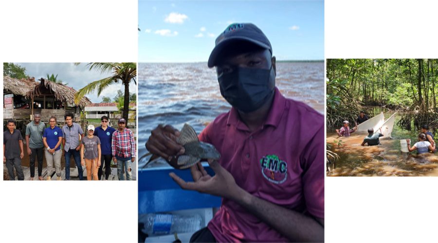 Michael Philander, EMC’s Biologist along with GMCS and local team members during the exercise